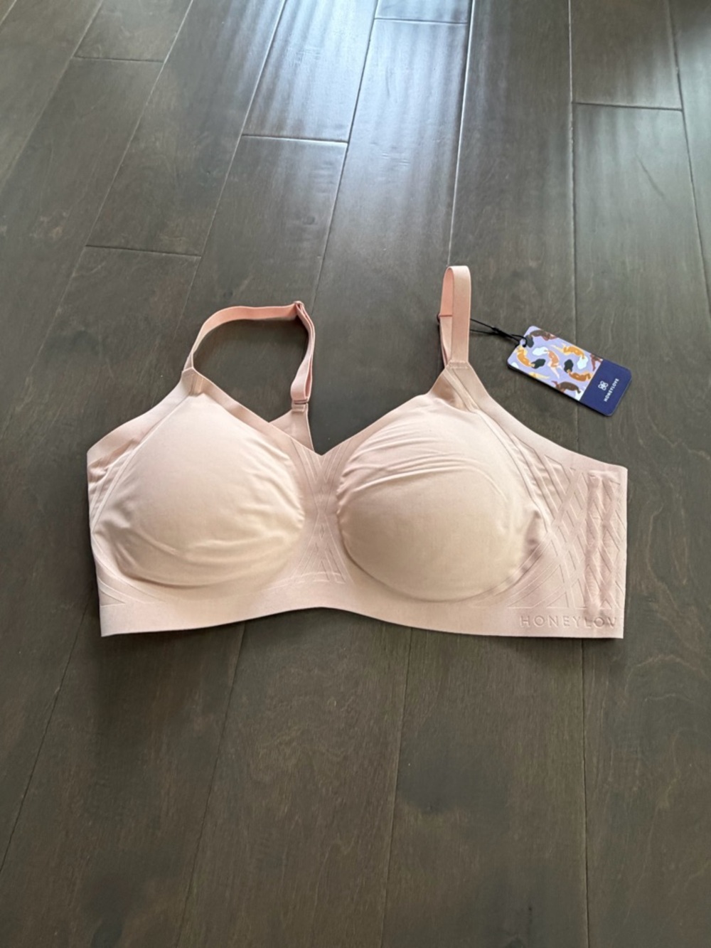 Honeylove Wireless Seamless Bra in Blush Pink
